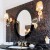 Lustro Lady – klasyczne owalne w czarnej ramie. GieraDesign
