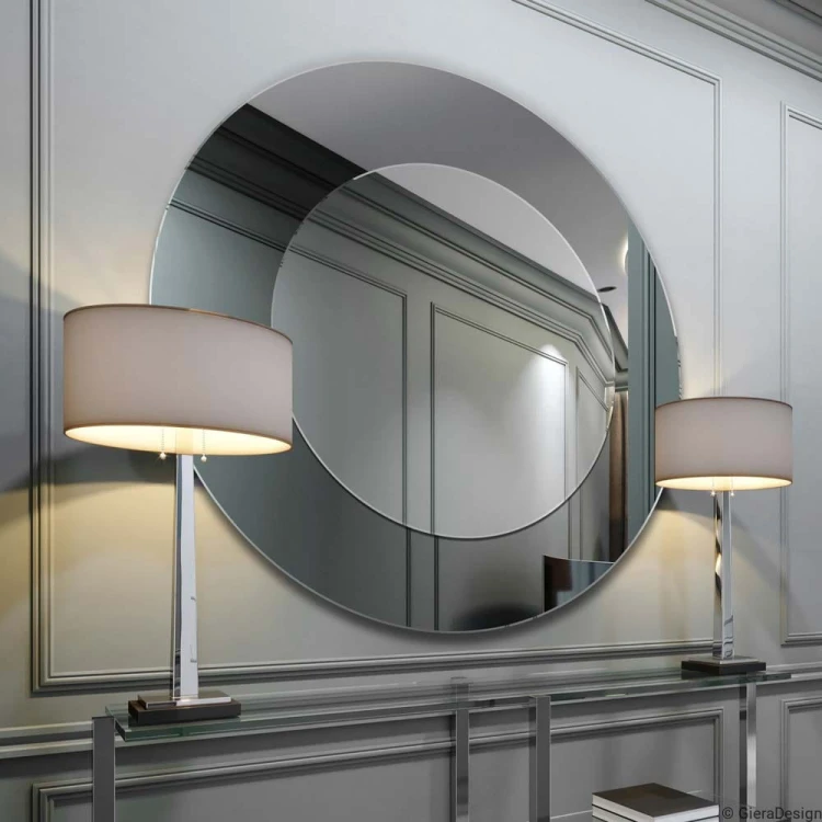 Modern Line - lustro grafitowe w przedpokoju. GieraDesign