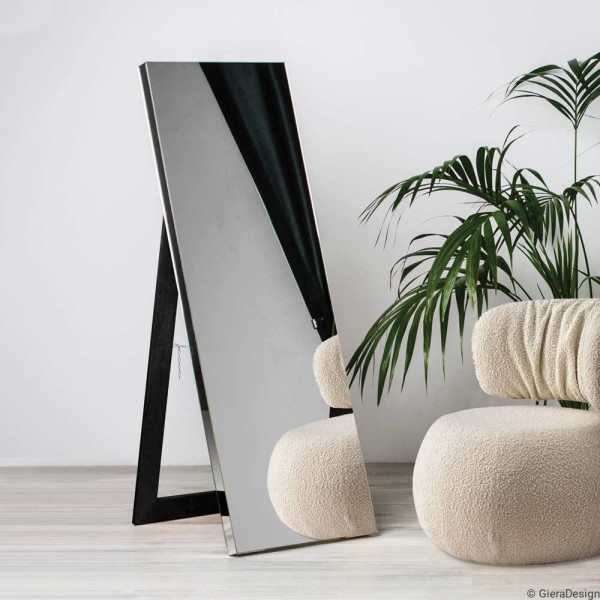 Lustro czarne stojące Silver Block od GieraDesign