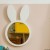 Lusterko Bunny w kształcie królika białe. GieraDesign