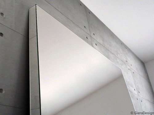 Stojące lustro Silver Block, boki lustrzane, GieraDesign