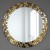 Okrągłe lustro w złotej ramie Aurea Gold. GieraDesign