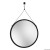 Lustro Scandi  Power Chevron - wiszące czarne. GieraDesign