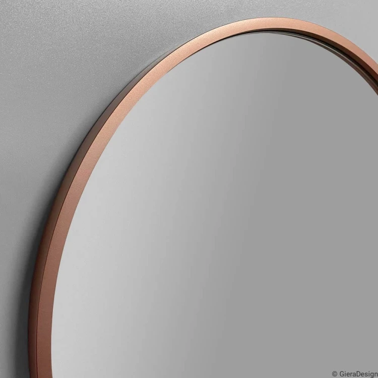 Cienka miedziana rama lustra Scandi Slim od GieraDesign