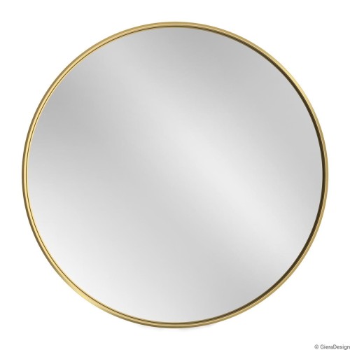 Lustro złote okrągłe do łazienki Scandi Slim, Giera Design