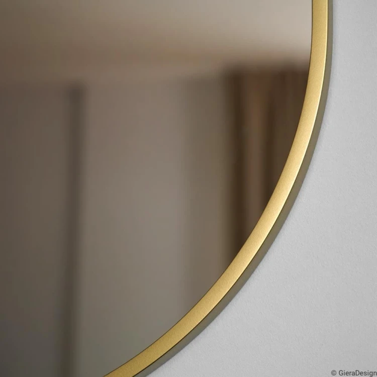 Lustro Ambient Slim – złota rama. GieraDesign