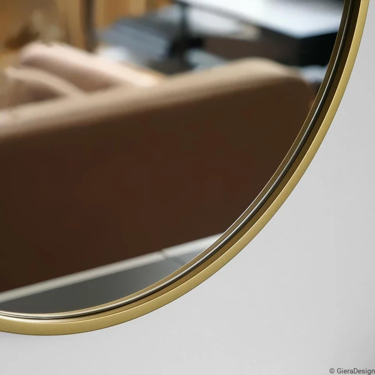 Złota rama lustro Ambient Slim, detale GieraDesign