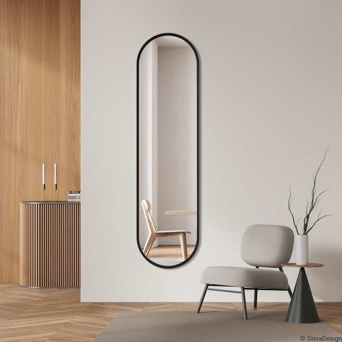 Lustro Ambient - czarne,  nowoczesne do przedpokoju. GieraDesign