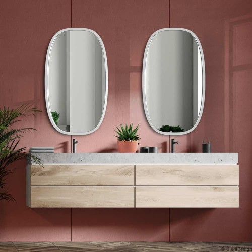 Lustro Dolio białe. GieraDesign