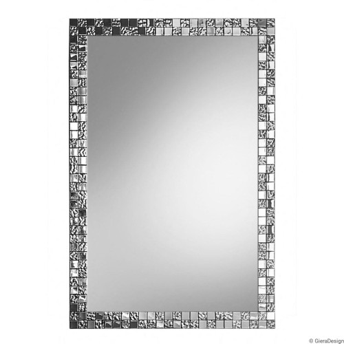 Lustro prostokątne Aurea SQ Slim srebrne. GieraDesign