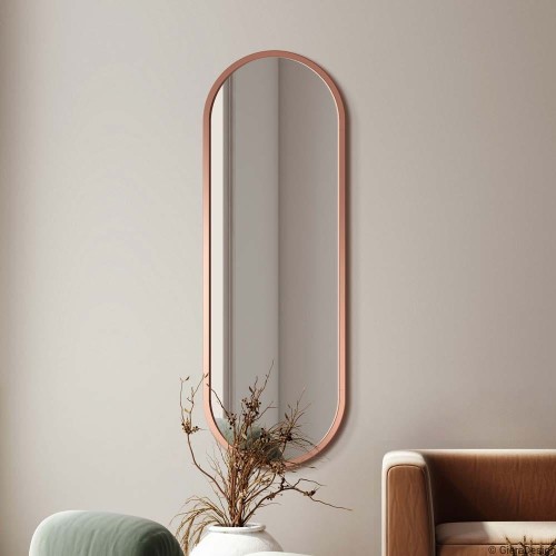 Lustro Ambient miedź - duże do przedpokoju. GieraDesign