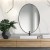 Lustro Scandi Slim - owalne czarne lustro łazienkowe, GieraDesign