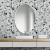 Scandi Slim białe  owalne - lustro skandynawski styl, GieraDesign