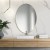 Scandi Slim złote - owalne lustro skandynawski styl, GieraDesign