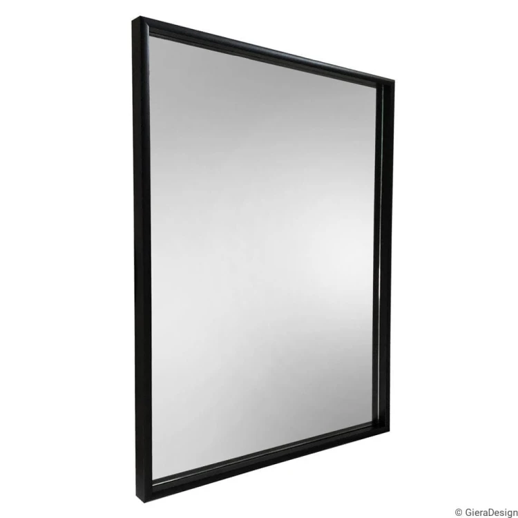 Lustro łazienkowe prostokątne czarne Verte. GieraDesign
