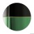 Lustro Demi czarno-zielone. GieraDesign