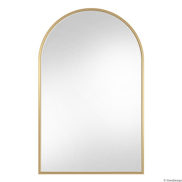 Lustro Portal złoty łuk na białym tle. GieraDesign