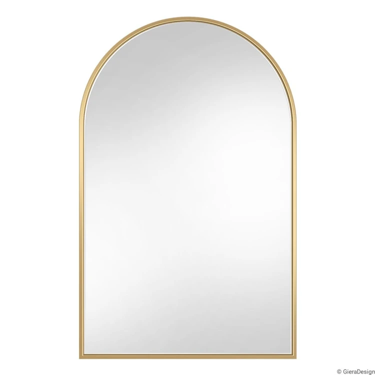 Lustro Portal złoty łuk na białym tle. GieraDesign
