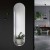 Lustro Ambient Slim białe owalne do korytarza, GieraDesign
