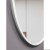 Ambient Slim białe lustro, owalne do korytarza zbliżenie na ramę GieraDesign