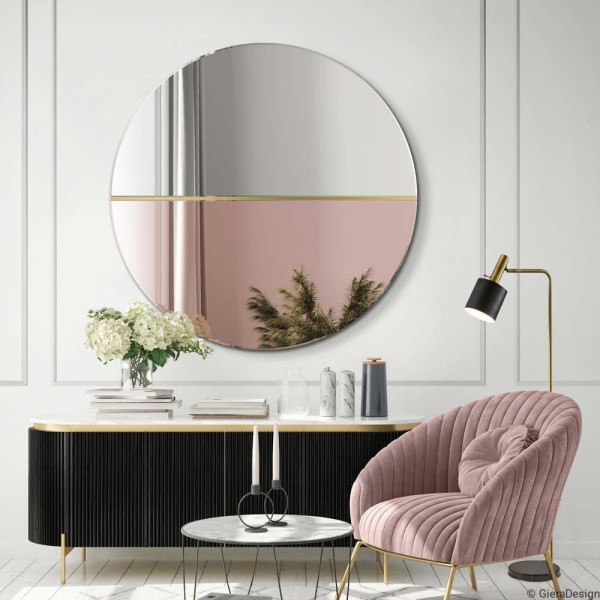 Lustro Demi  miedziane dekoracyjne. GieraDesign