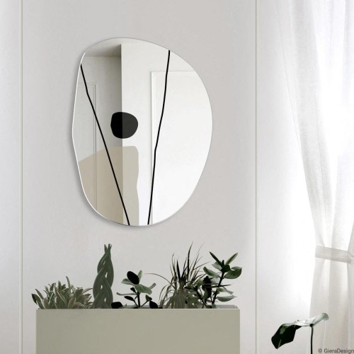 Lustro dekoracyjne o organicznym kształcie Plama no.2 Lea, GieraDesign