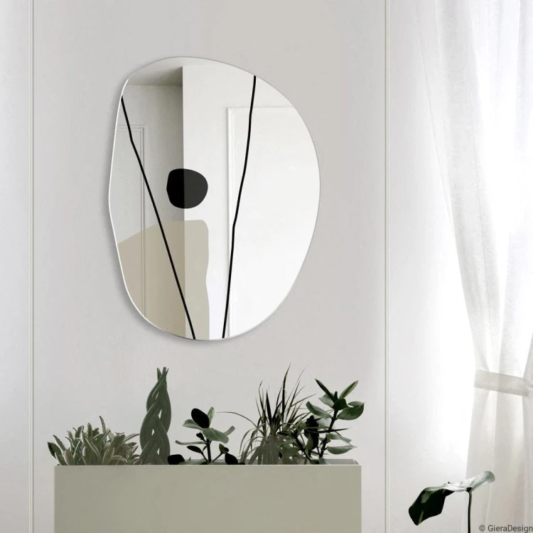Lustro dekoracyjne o organicznym kształcie Plama no.2 Lea, GieraDesign