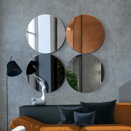 Zestaw luster 4Seasons Autumn okrągłe w nowoczesnym salonie- GieraDesign