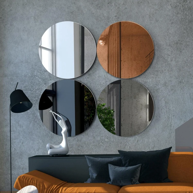Zestaw luster 4Seasons Autumn okrągłe w nowoczesnym salonie- GieraDesign
