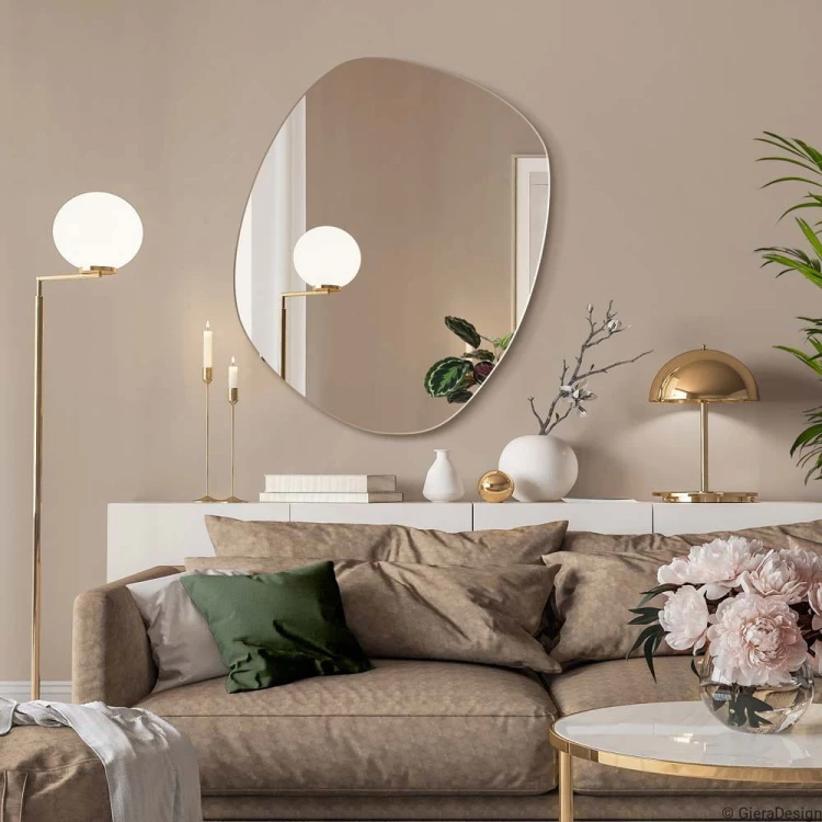 Lustro Roco - o nieregularnym obłym kształcie, GieraDesign
