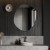 Lustro Roco - o nieregularnym kształcie, nad umywalką w łazience - GieraDesign