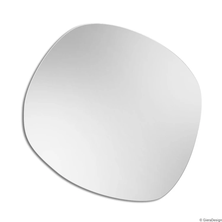 Lustro Roco Wide - o nieregularnym kształcie na białym tle,  GieraDesign