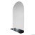 Arco - lustro zwieńczone łukiem, z metalową półką, GieraDesign