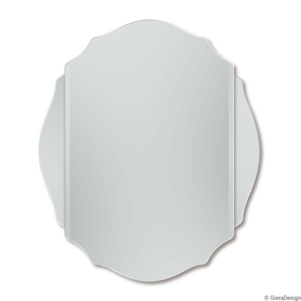Lustro stylowe z fazą Grand Mille na białym tle. GieraDesign