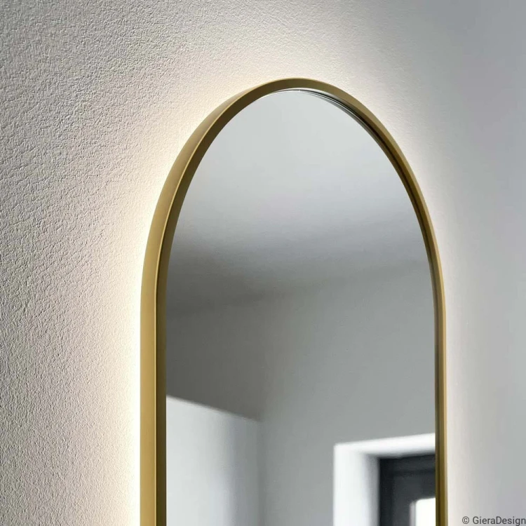 Lustro Ambient Slim – złote podświetlane. GieraDesign