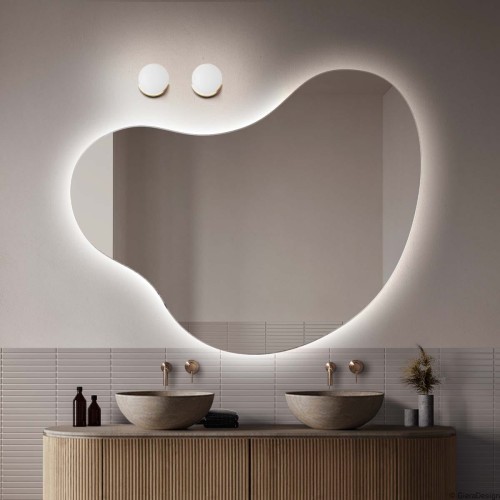 Lustro Plama no.5 podświetlane w łazience I GieraDesign