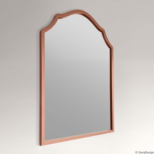 Lustro w stylowej ramie Grand Porto miedziane. GieraDesign