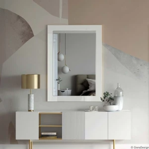 Lustro Modern SQ R10 – białe