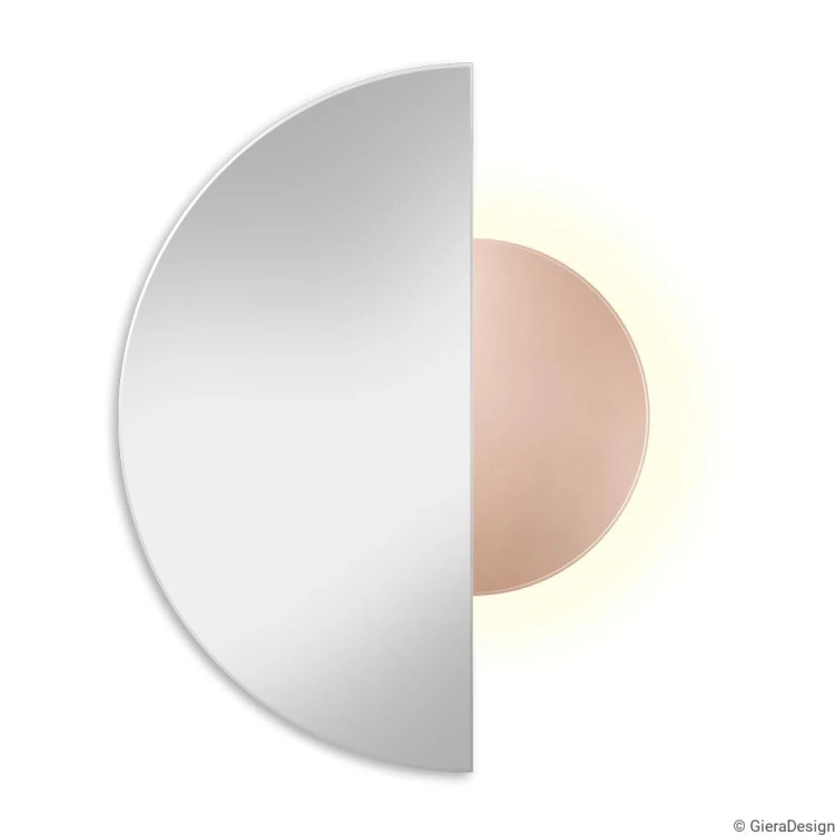 Lustro Luna miedziane I GieraDesign