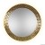 Lustro Aurora Gold podświetlane ciepłą barwą światła. GieraDesign