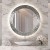 Lustro Aurora Silver podświetlane. GieraDesign