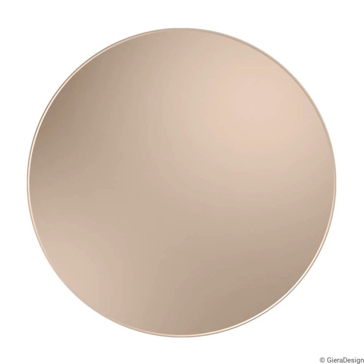 Lustro okrągłe brązowe. GieraDesign