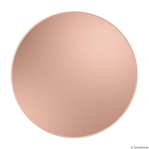 Lustro okrągłe miedziane. GieraDesign