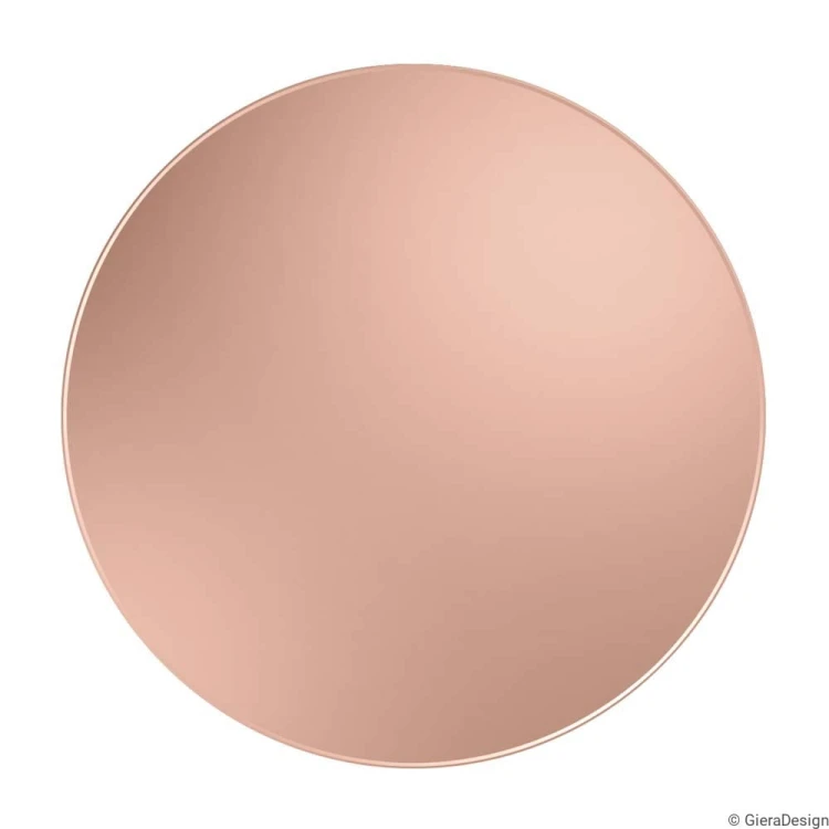 Lustro okrągłe miedziane. GieraDesign