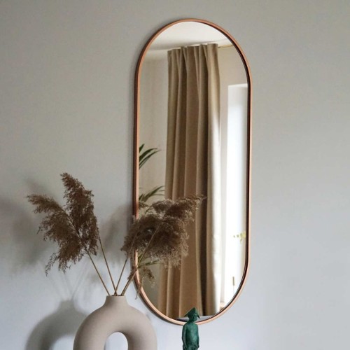 Lustro Ambient Slim – miedziana rama. GieraDesign