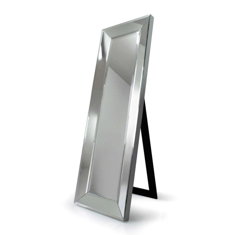 Lustro stojące Cristal 3D z lustrzaną ramą. GieraDesign