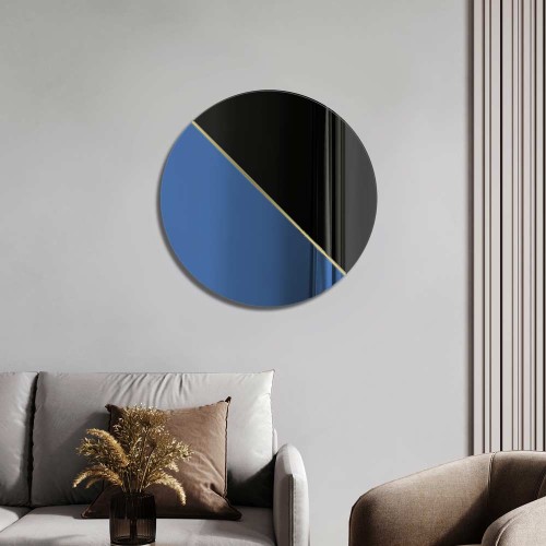 Lustro Demi czarno-niebieskie. GieraDesign