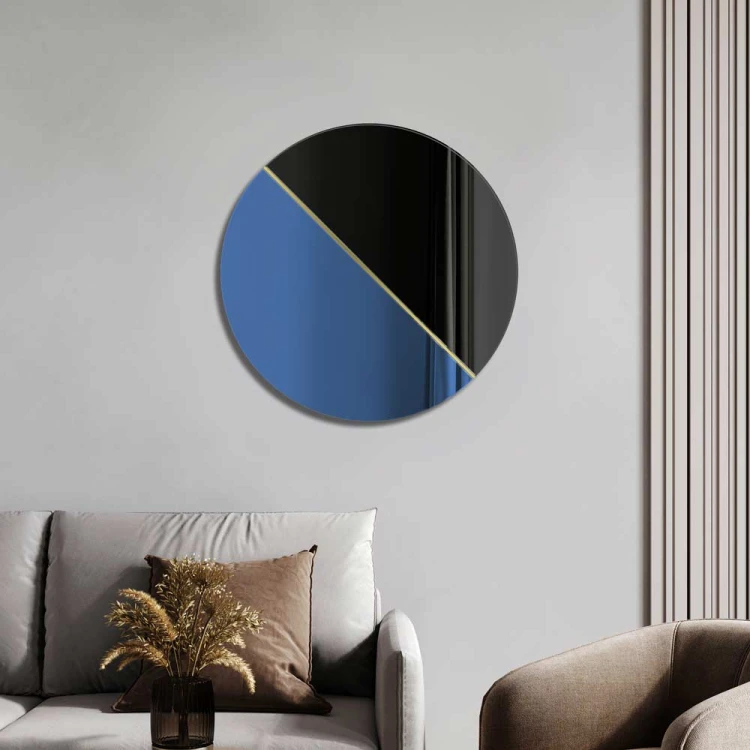 Lustro Demi czarno-niebieskie. GieraDesign