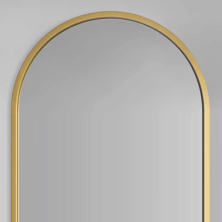 Lustro Ambient złote na przedpokój owalne - detal. GieraDesign