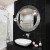 Okrągłe lustro Aurora Silver. GieraDesign